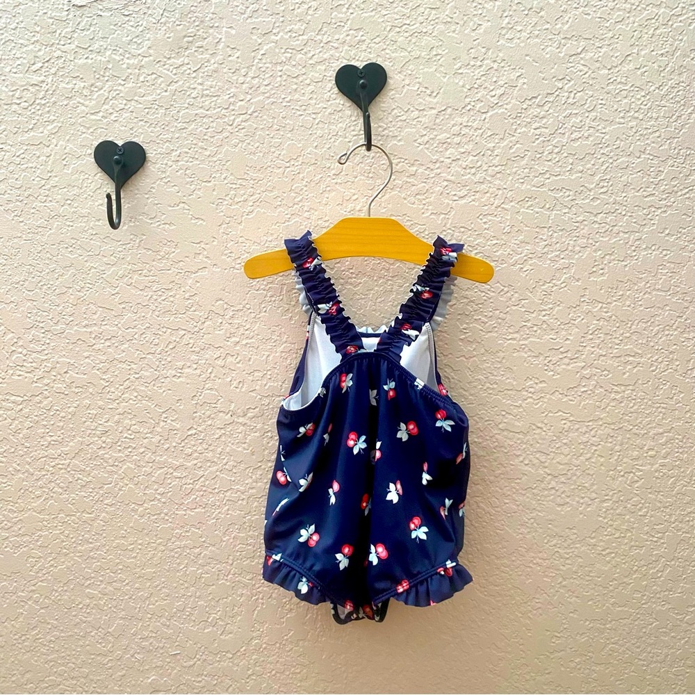 Janie & Jack Merchant Marine Navy/Cherry Swimsuit- 18-24m - Picture 5 of 6